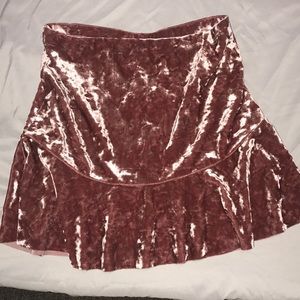 FINAL PRICE Pink velvet skirt!💕